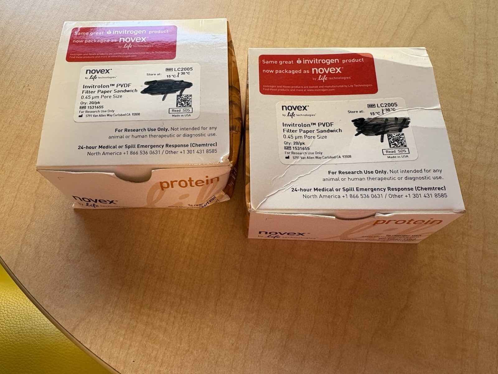 20/Pk INVITROGEN LC2005 Invitrolon PVDF Filter Paper Sandwich 0.45μm, 2 Packs