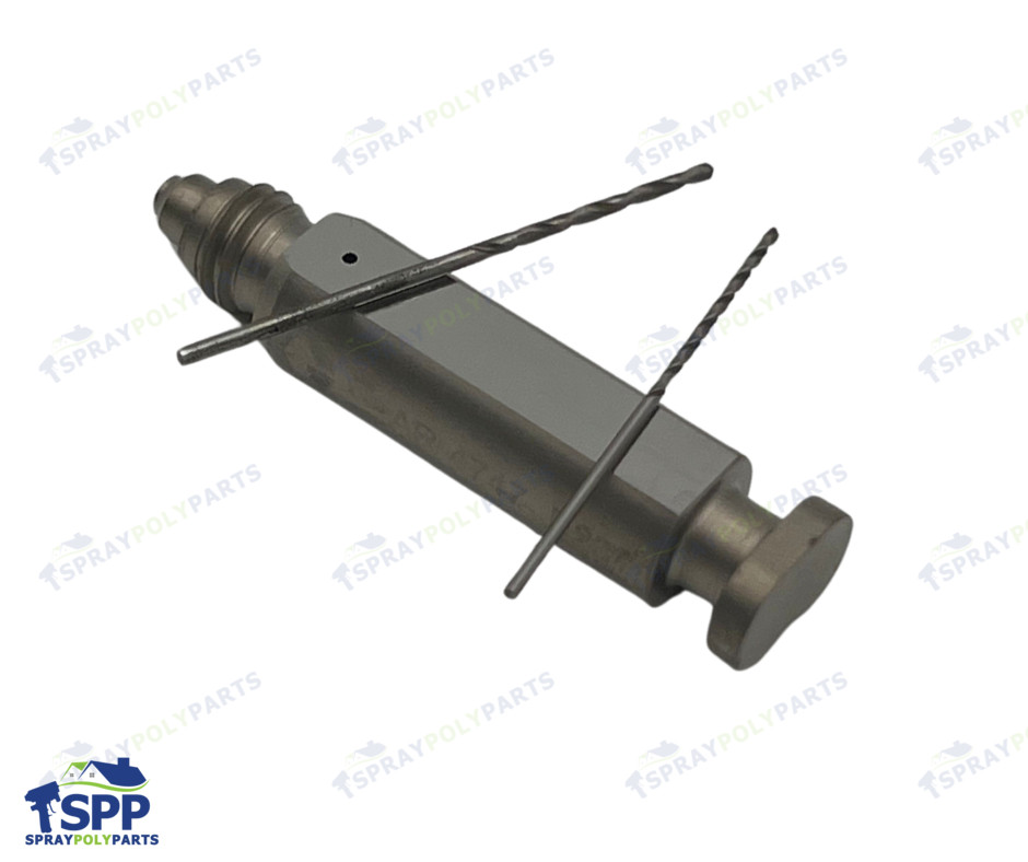 AR4747 Round Mixing Chamber with 2 Drill Bits, Graco Fusion Air Purge AP