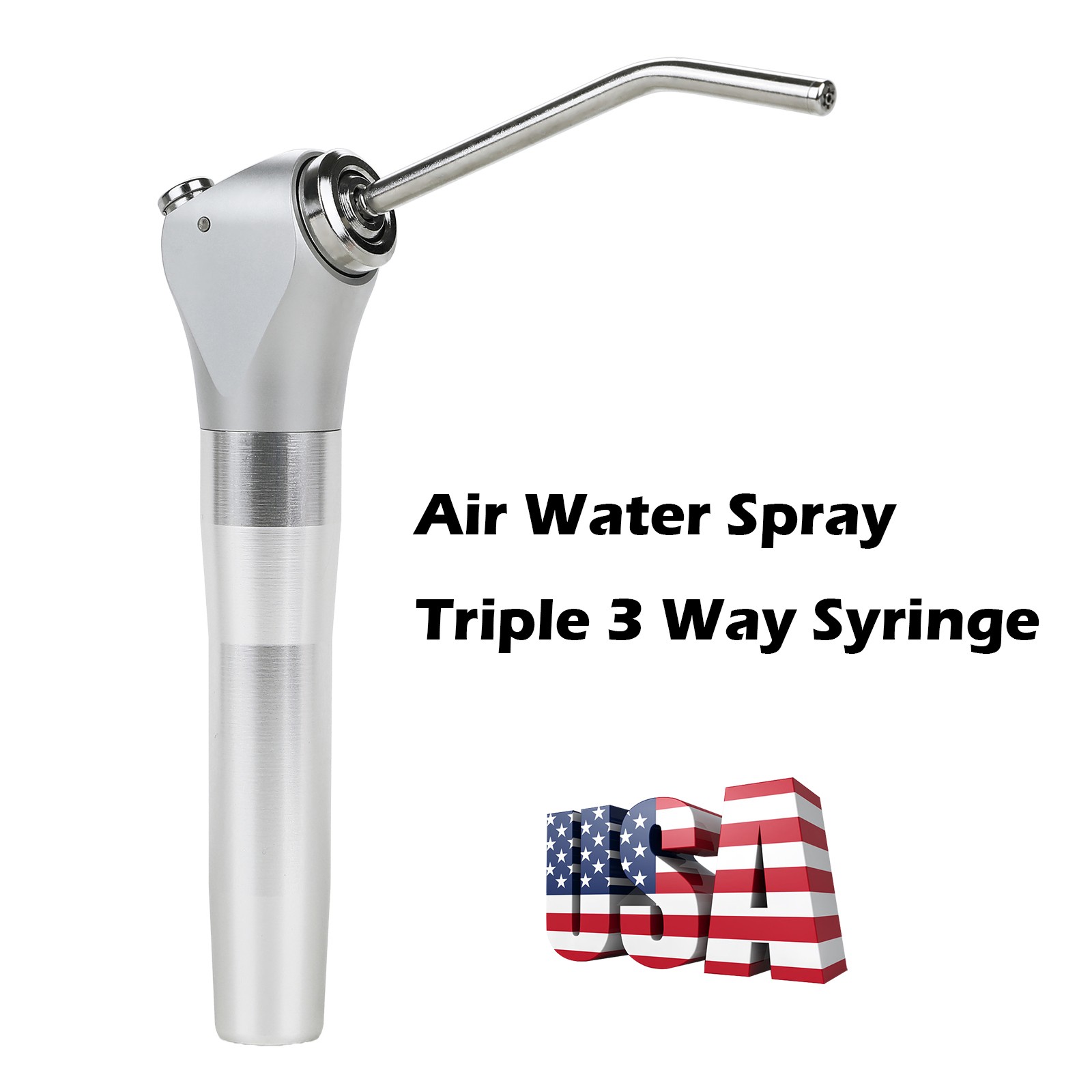 Dental Triple Way Syringe Air Water Spray Handpiece/Disposable Nozzles Tips Tube