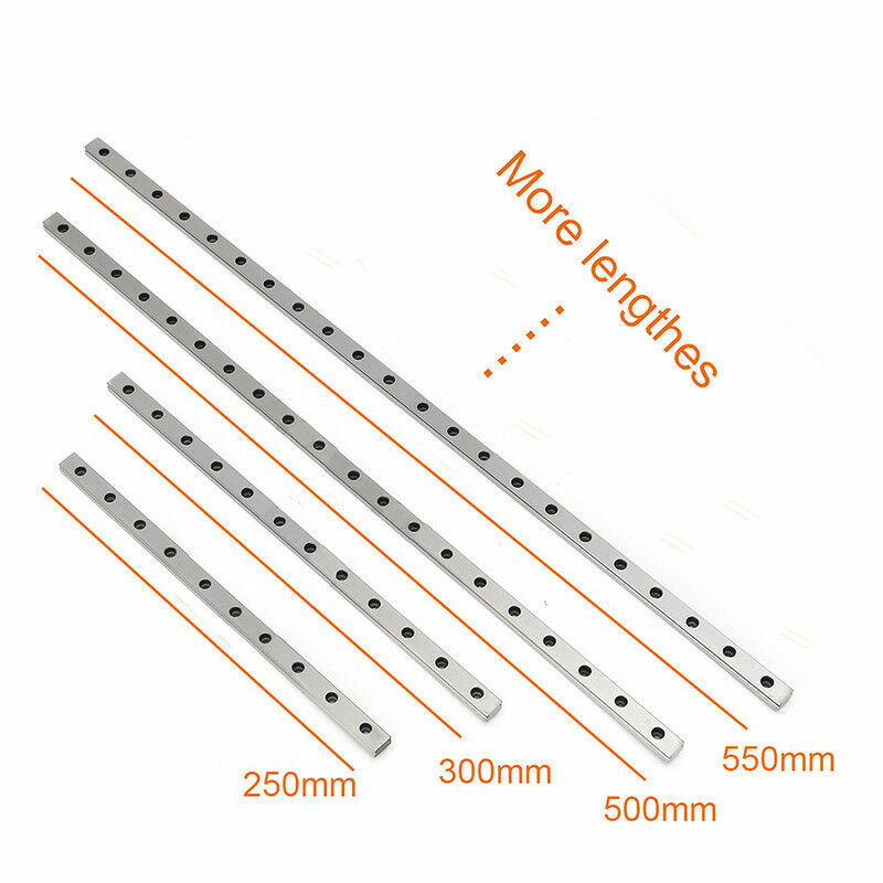 CNC Router HIWIN HGR20 HGH20 Linear Guide Rail & 2pc HGH20CA HGW20CC Rail Block