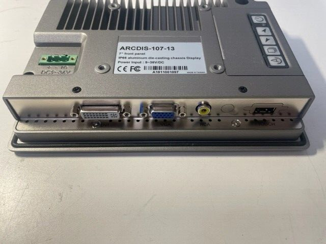 ARCDIS-107 : 7″ Front Panel IP66 Aluminum Die-casting Display NEW OPEN BOX