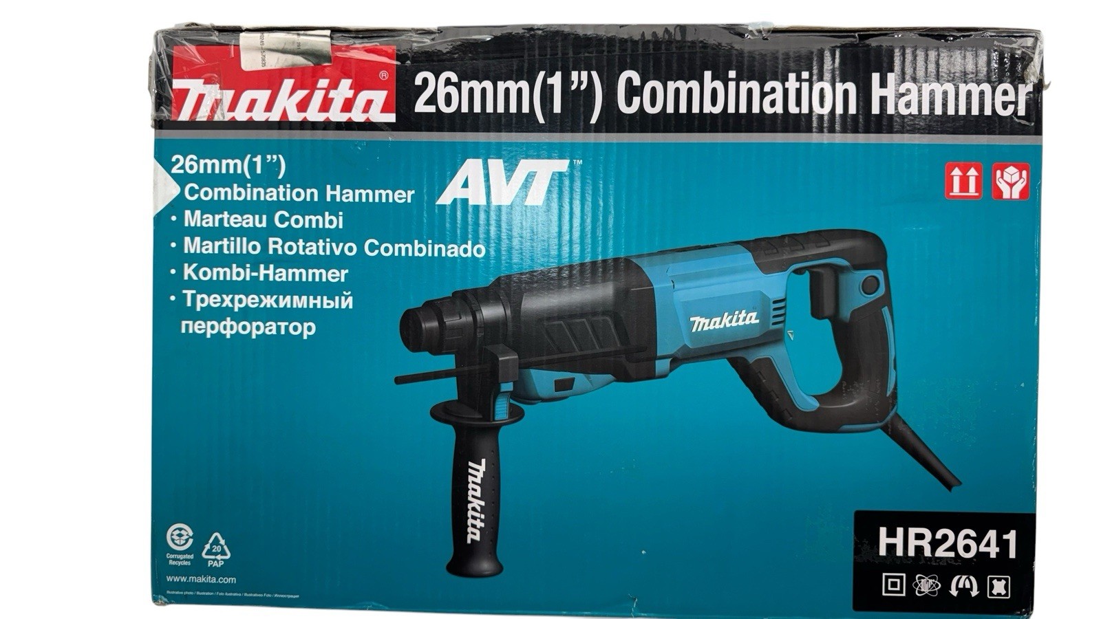 Makita 1 Inch AVT Rotary Hammer Corded Electric Drill with Hard Case HR2641 New