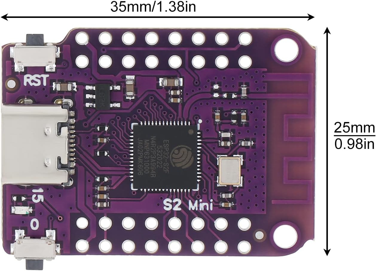 ESP32 S2 Mini V1.0.0 Wifi Board Based ESP32-S2FN4R2 ESP32-S2 4MB Flash Type-C Co