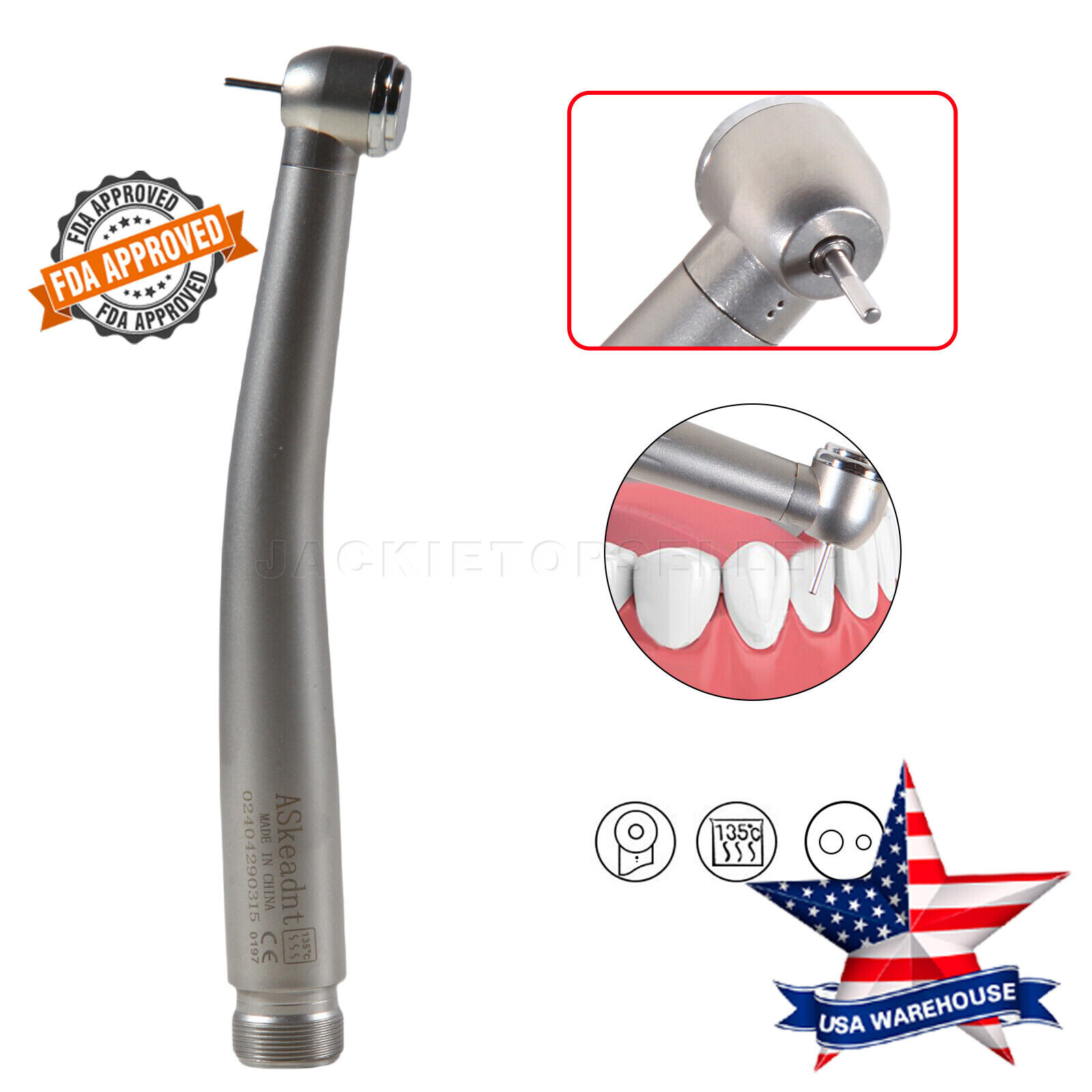 2 PCS Dental High Speed Handpieces 2 Hole Air Turbine Borden NSK Pana Max Style