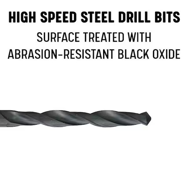 1/4 in Carbon Steel NPT Pipe Tap & 7/16 in HSS Drill Bit Set 2-Piece Threading