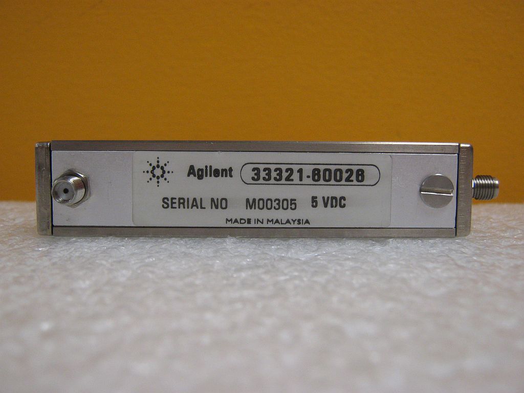Agilent / HP 33321-60028 DC to 3 GHz, 0 to 65 dB, SMA, Step Attenuator. Tested!