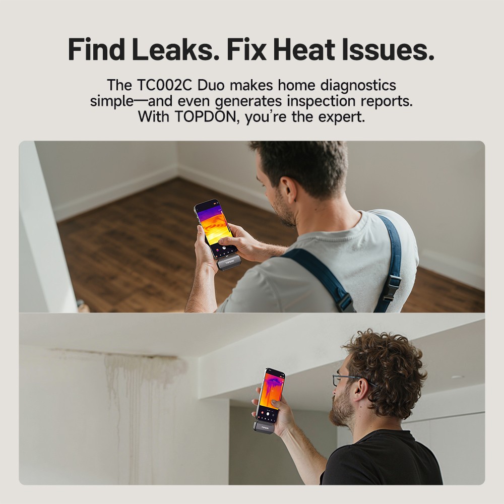 TOPDON TC002C Duo Thermal Camera Compatible With Any USB-C Android, iPhone, iPad