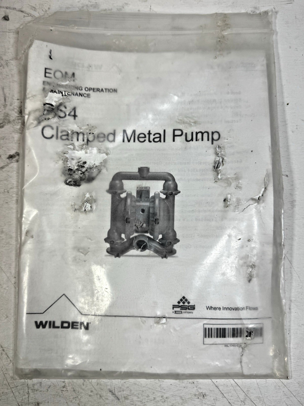 WILDEN 04-12898 AIR-OPERATED DOUBLE-DIAPHRAGM AODD PUMP PRO-FLO 1.5″ ALUMINUM