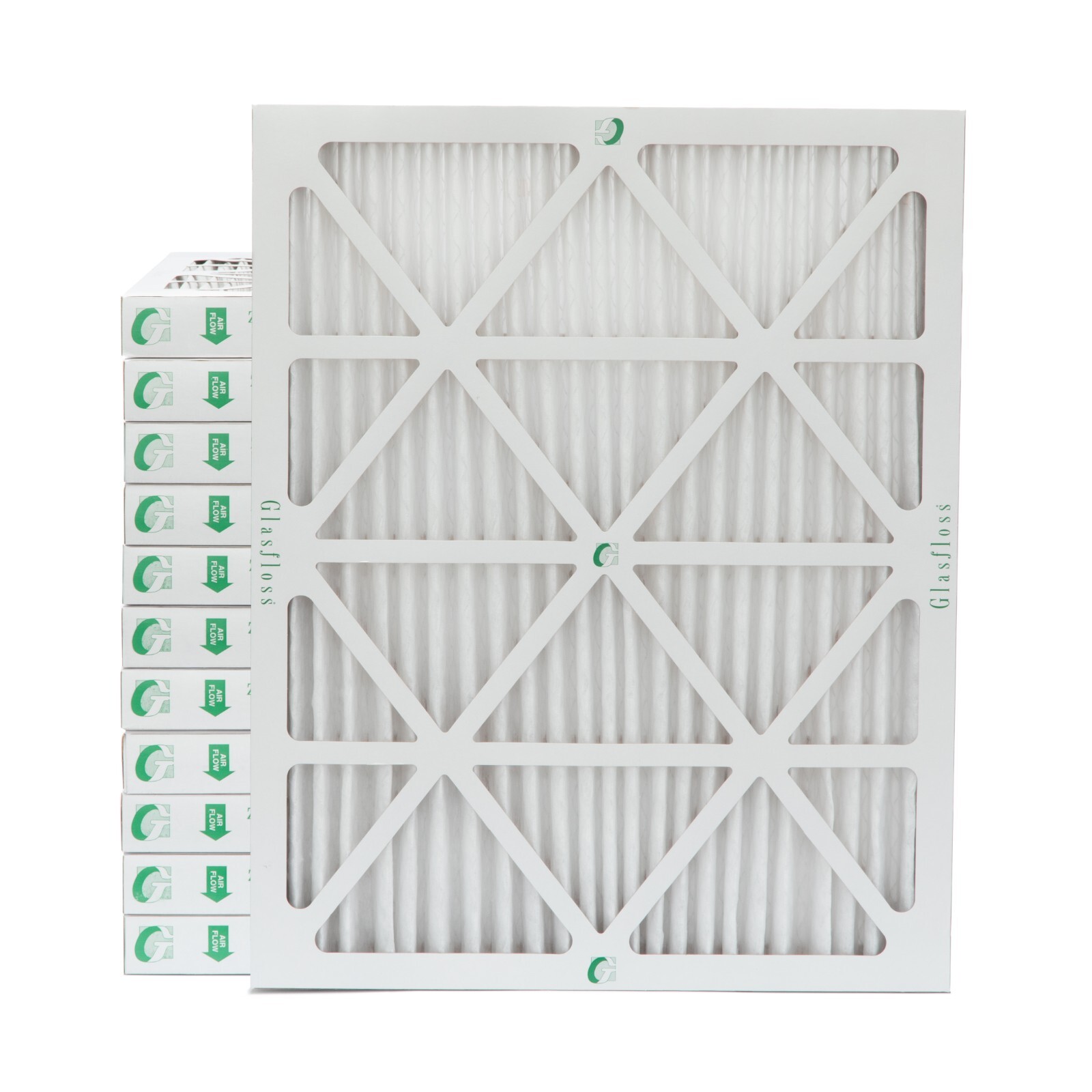 20x24x2 MERV 10 AC Air Filters. 12 PACK. Actual Size: 19-3/8 x 23-3/8 x 1-3/4
