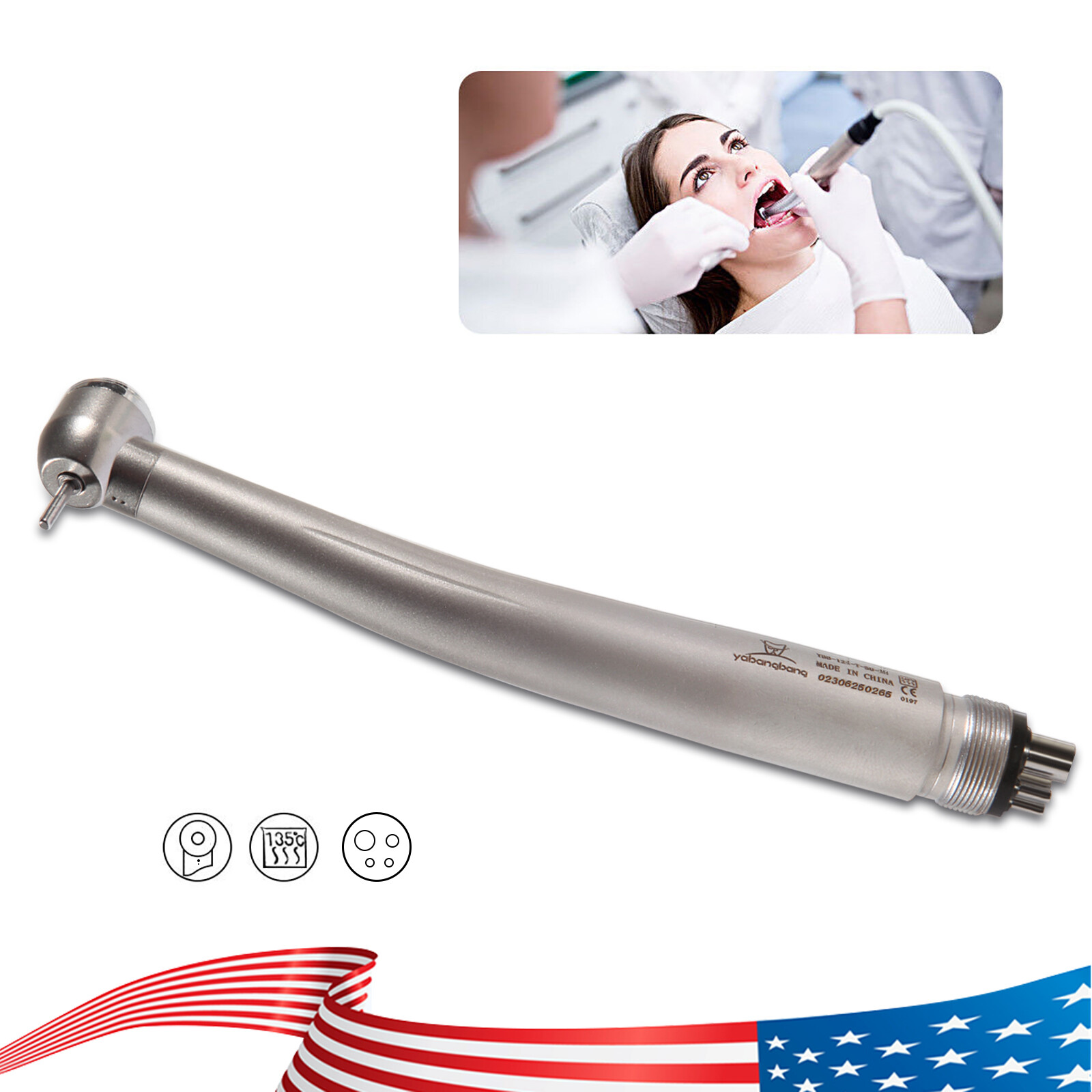 Dental High Speed Handpiece 4Holes Large Head Turbine Fit NSK PANA MAX YDA4