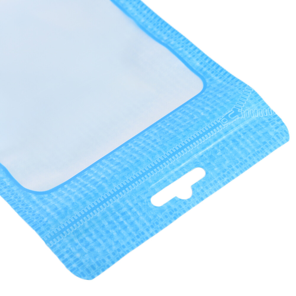 100/200/500 Translucent Window Color Design Border Hang Hole Resealable Zip Bags