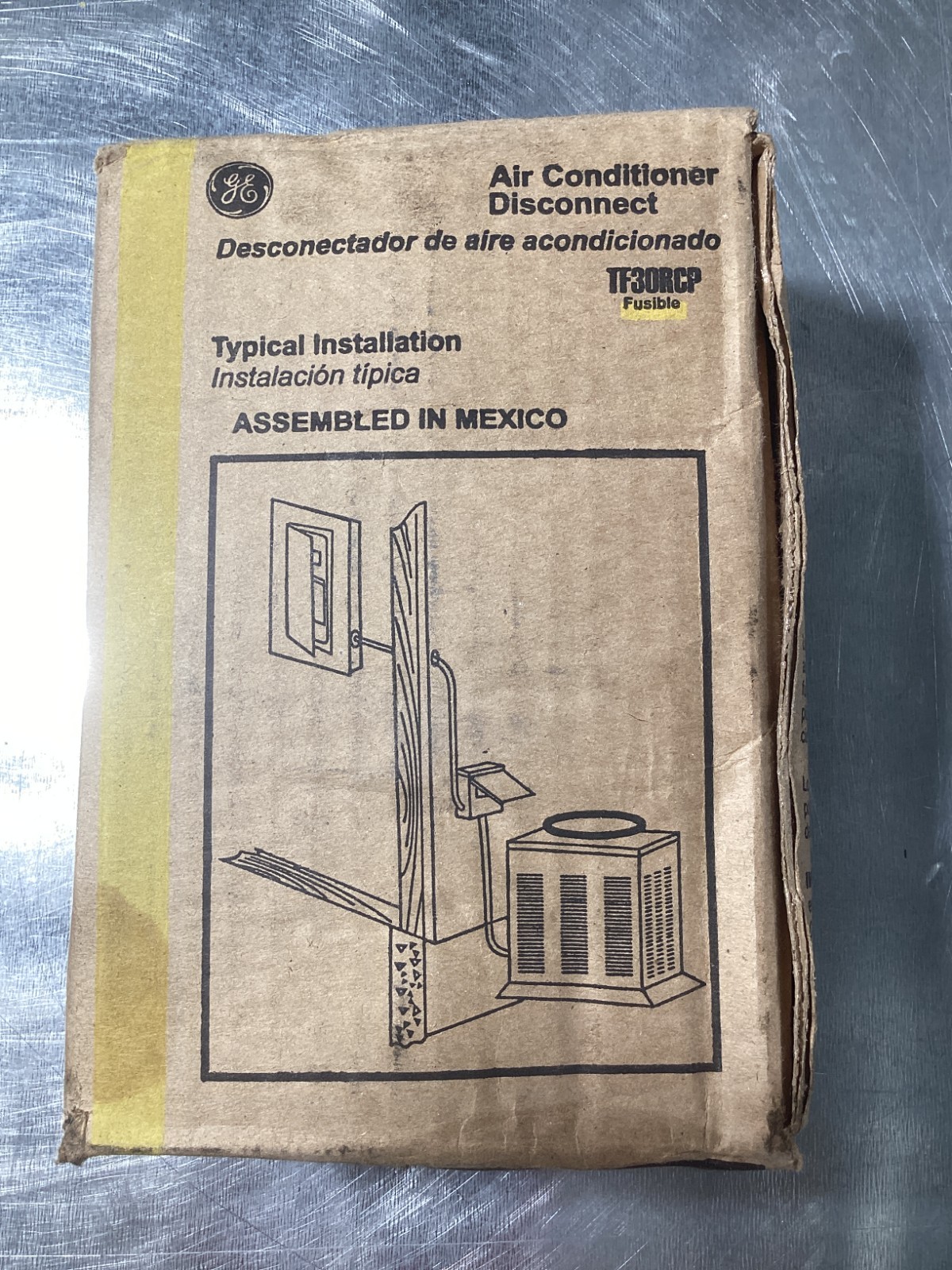 NEW GE TF30RCP 30 Amp 120/240V Fusible AC Disconnect Outdoor NEMA 3R