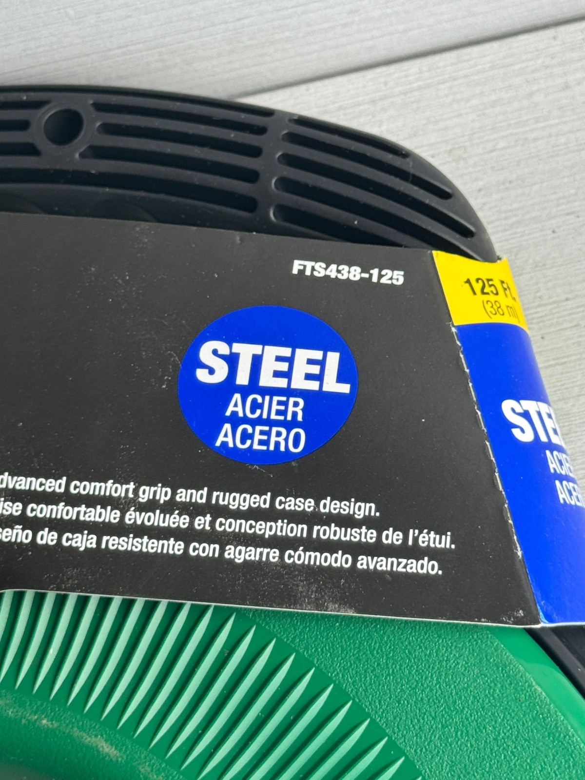 Greenlee FTS438-125 Steel Fish Tape 125 Ft x 1/8 Cable Puller Reel Electrical