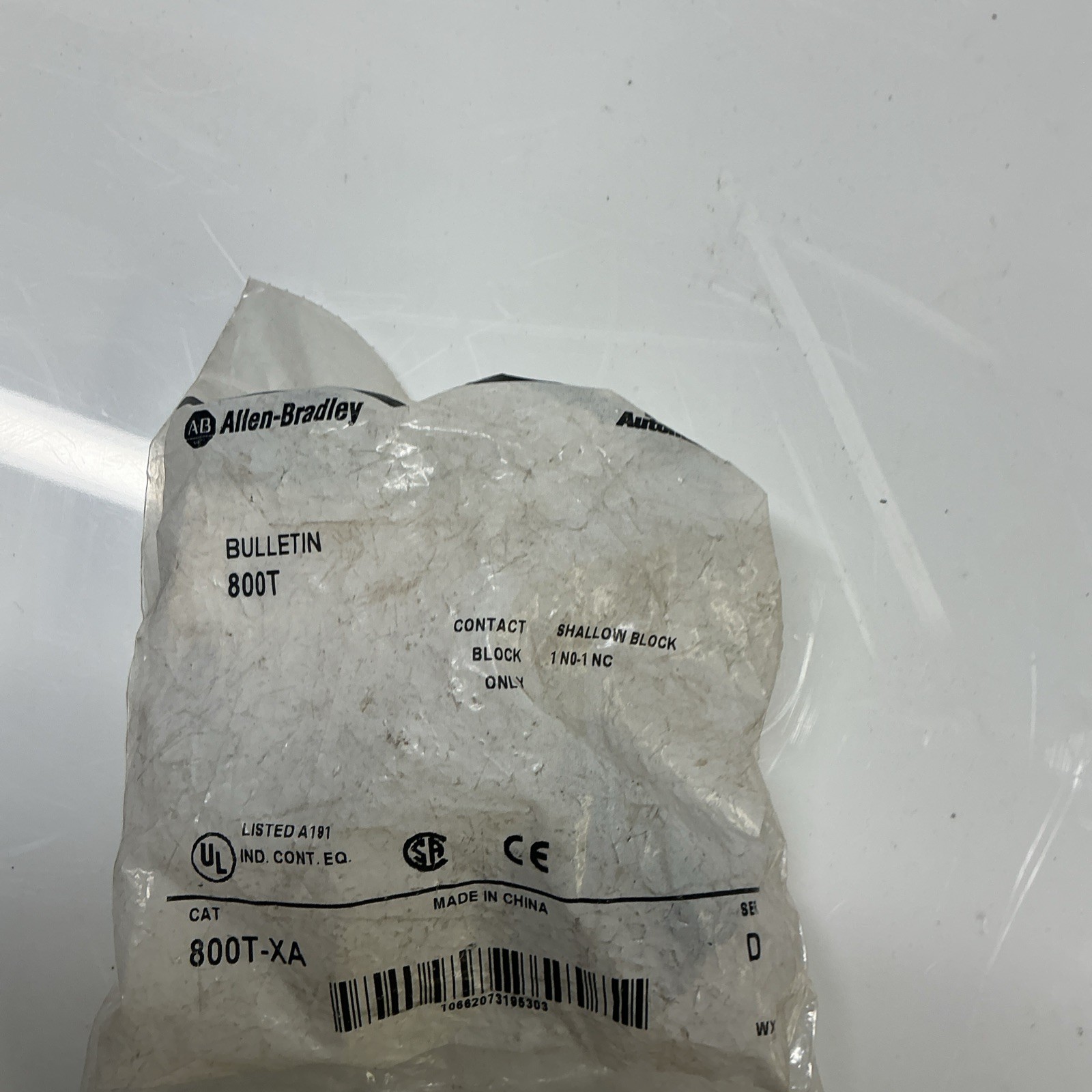 Allen Bradley 800T-XA SER D Contact Block AB-405