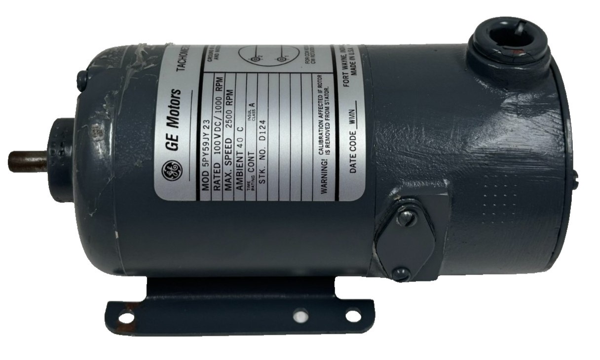 NEW GENERAL ELECTRIC 5PY59JY23 TACHOMETER GENERATOR 100VDC/1000RPM