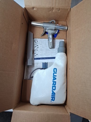 Guardair 1500 Gun Vac Air Powered Vacuum Blow Gun Crevice Tool 1500