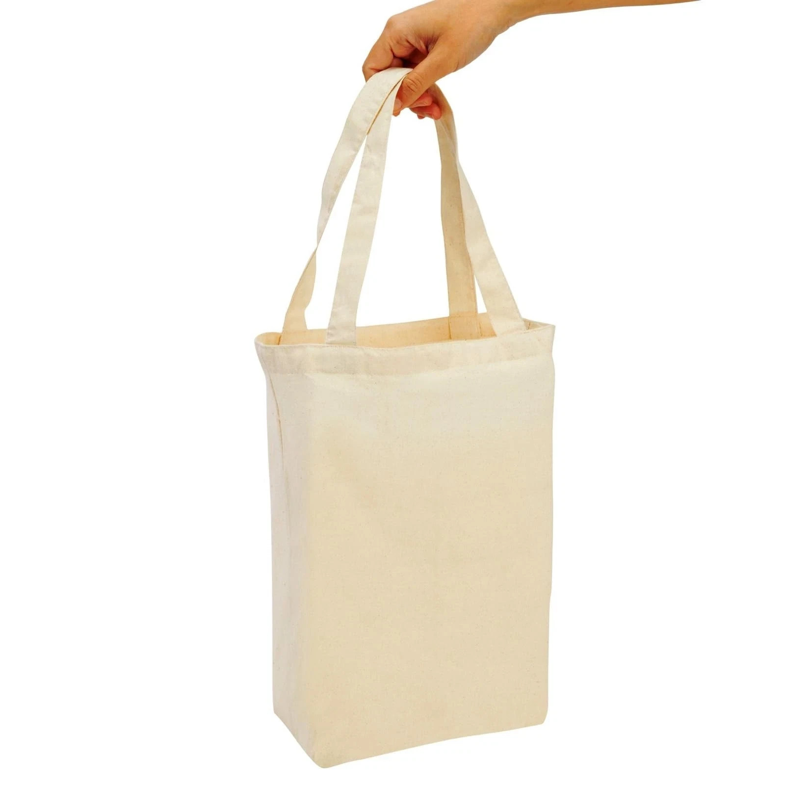 Juvale 24-Pack Blank Cotton Canvas Tote Bags Bulk – 13 x 11.5 Inches, Beige