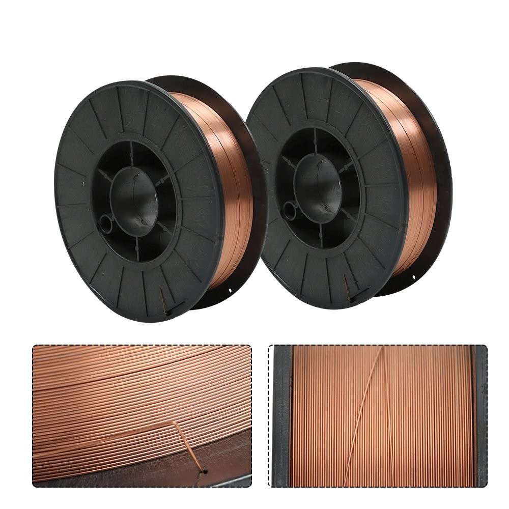 2 Rolls ER70S-6 .023 Inch (0.6 mm) Mild Steel MIG Welding Wires 10Lbs Spool Wire