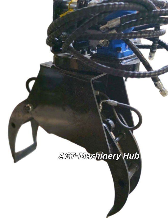 AGT 12EX-XZZMQ Hydraulic Rotation Log Grapple for Mini Excavator with Motor
