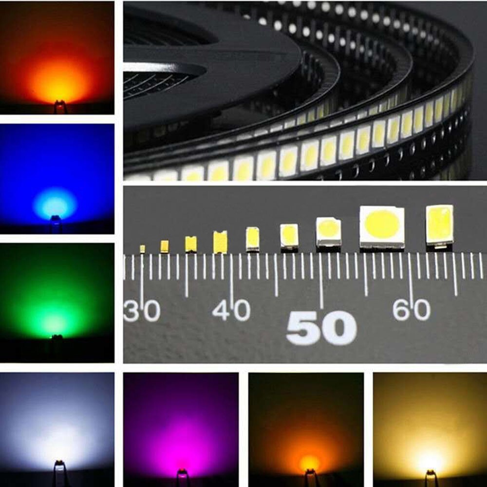 SMD/SMT LEDs 0402 0603 0805 5050 1206 3528 Red Yellow Blue Green White Orange
