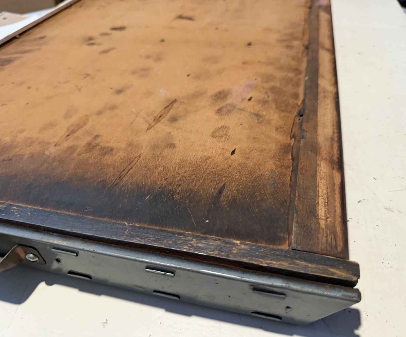 Ludlow Vintage Letterpress Printer Drawer Tray 27 X 16”-98 Spaces