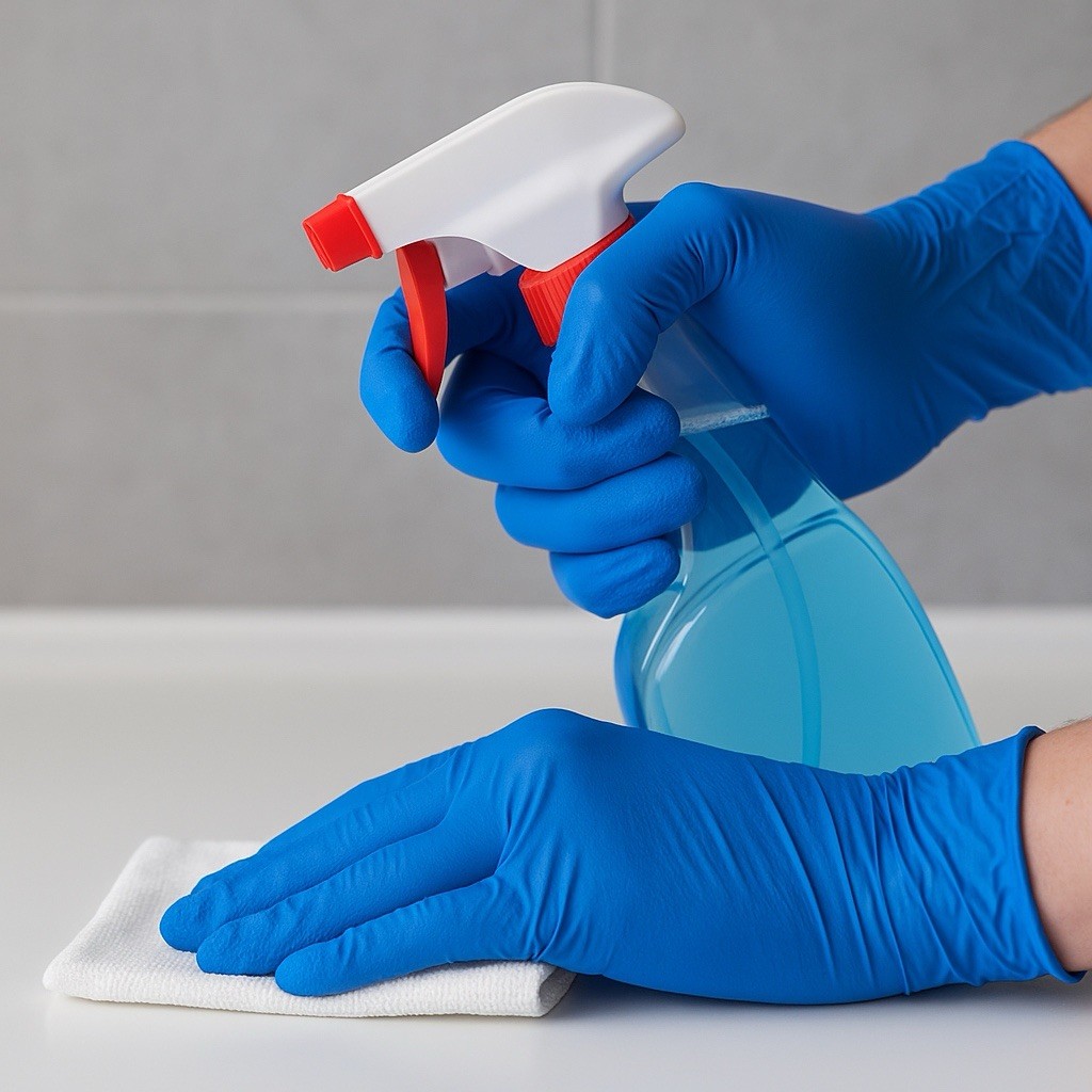Kirkland Signature Nitrile Exam Gloves Large Powder-Free Latex-Free – 400 Count