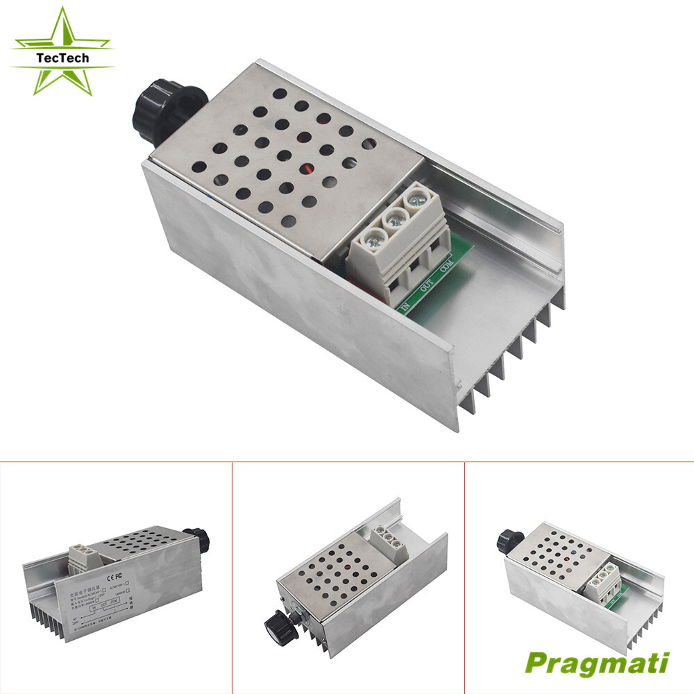 SCR AC 110-220V 10000W Motor Speed Controller Volt Regulator Dimmer Thermostat