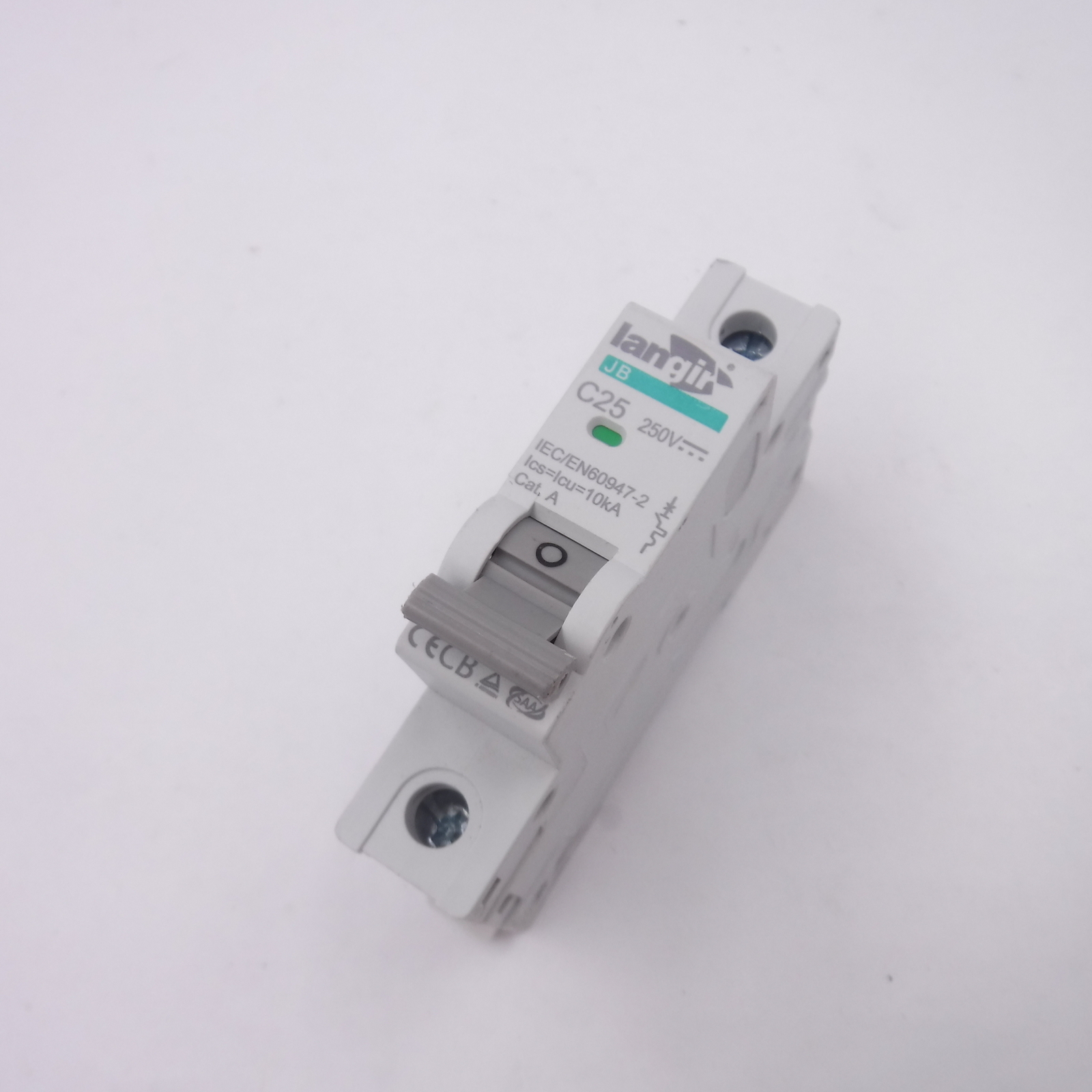 Iangir Jb C25 DC Circuit Breaker 250V, IEC/EN60947-2, Cat. A, 1 Pole, 25A