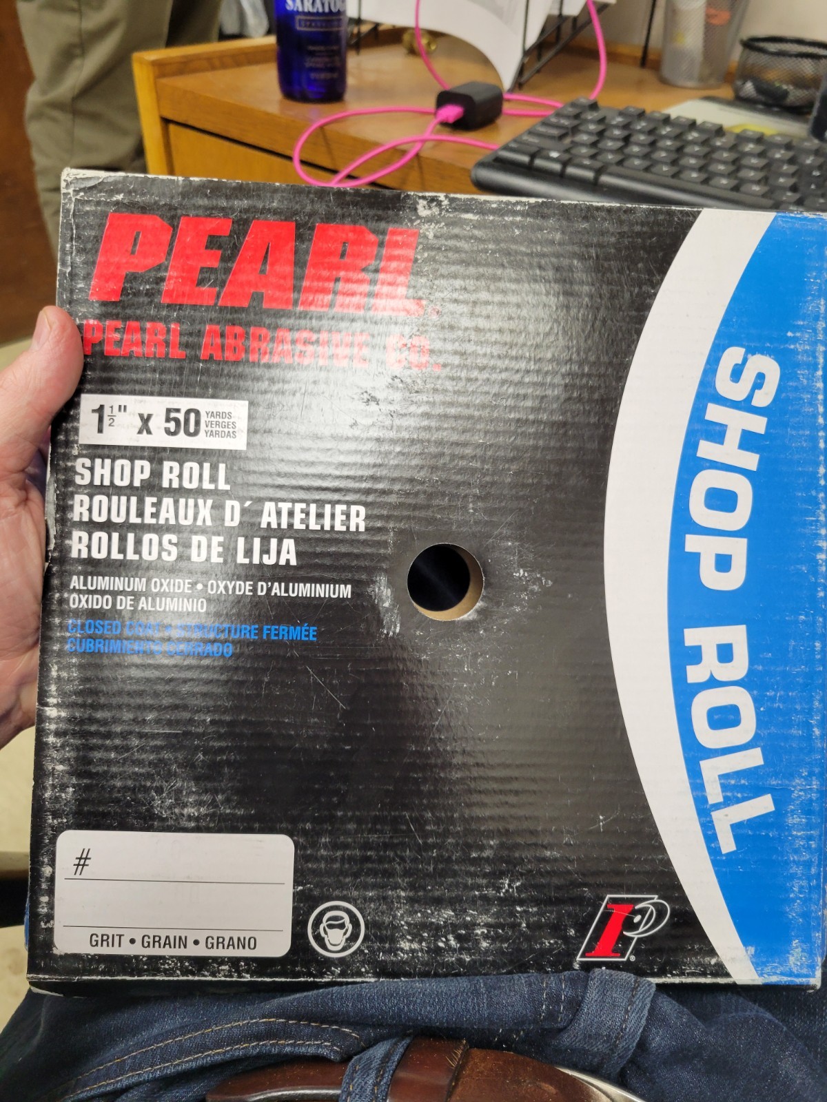 PEARL SR2080 SHOP ROLL 1-1/2 X 50YDS 80 GRIT