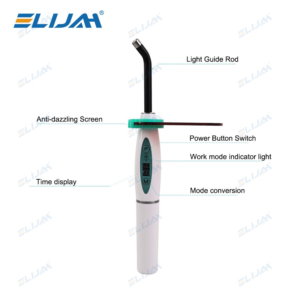 Dental Wireless Cordless LED Cure Curing Light Lamp 2000mw 5W Tool Resin Cure US