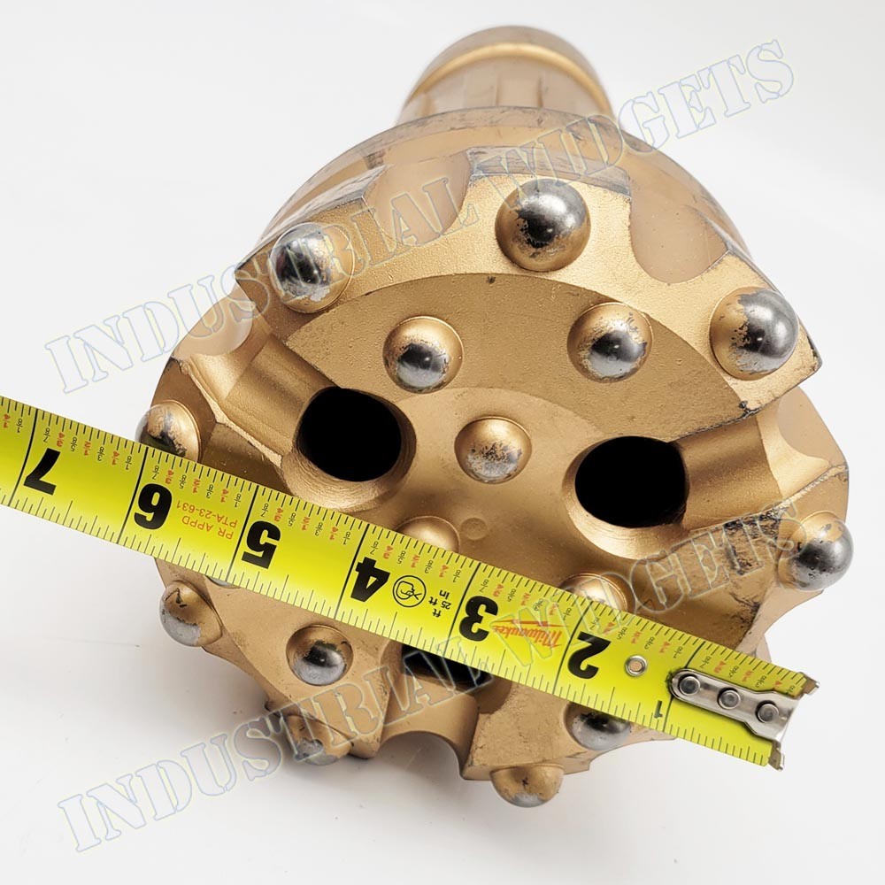 6-1/4″ DTH Bit QL 60 Concave Face, Spherical Buttons, 3 Air Holes & Foot Valve
