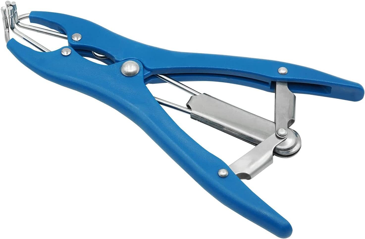 Goat Castration Bander Calves Castrator Tool for Lambs and Piglet & 100pcs Rings