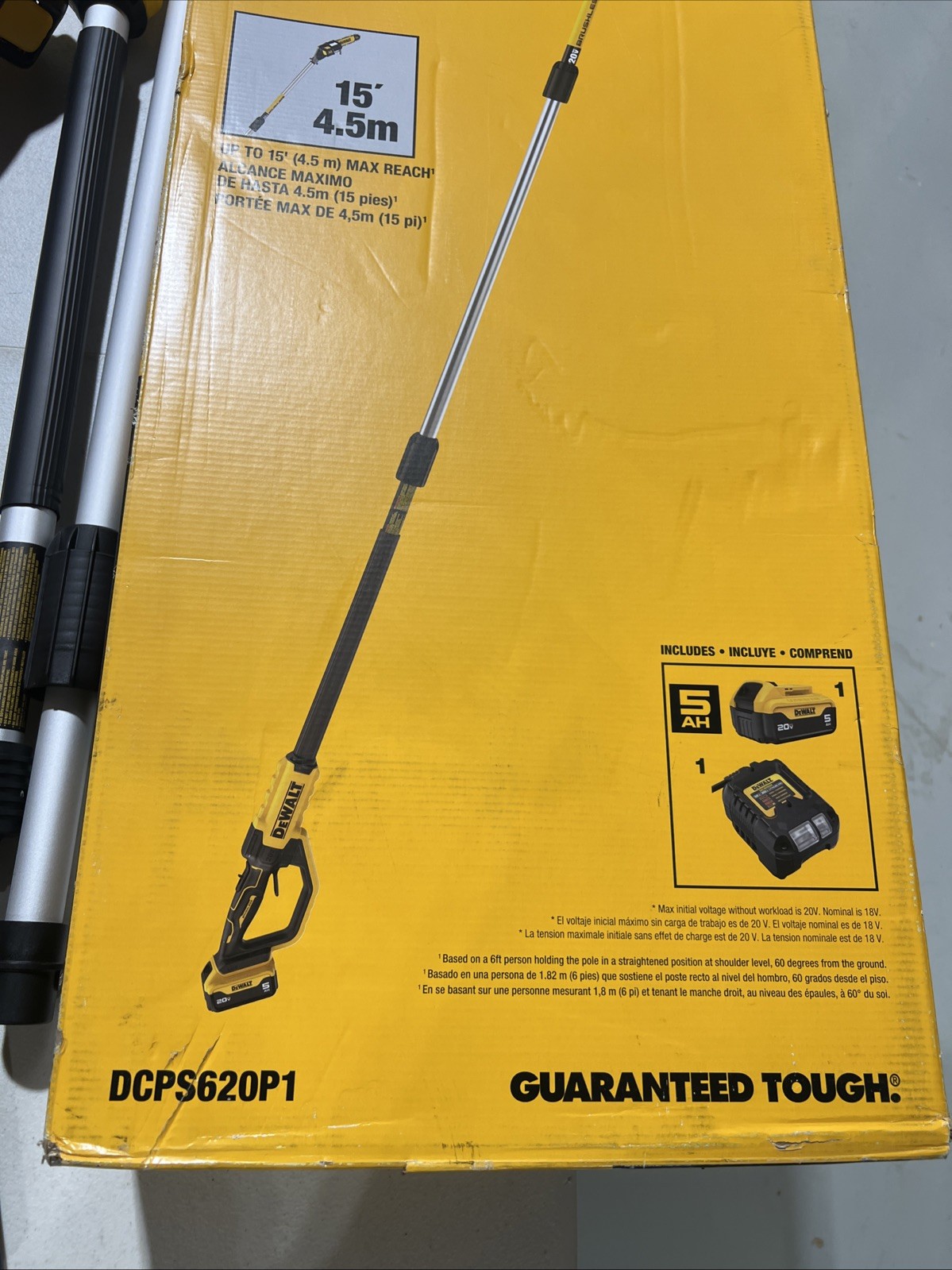 DeWalt 20V XR MAX 8 inch Cordless Pole Saw Kit – DCPS620P1