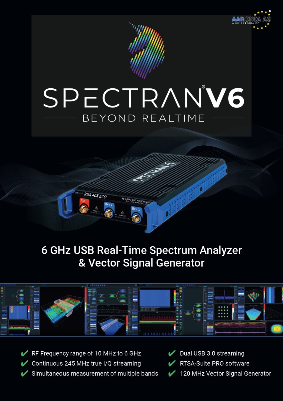 Aaronia SPECTRAN® V6 PLUS 2000XA-6 OEM SPECTRAN® V6 PLUS