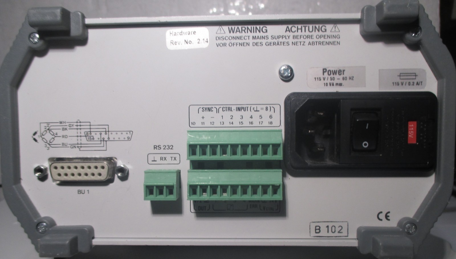 HBM Scout 55 , Transducer amplifier and display