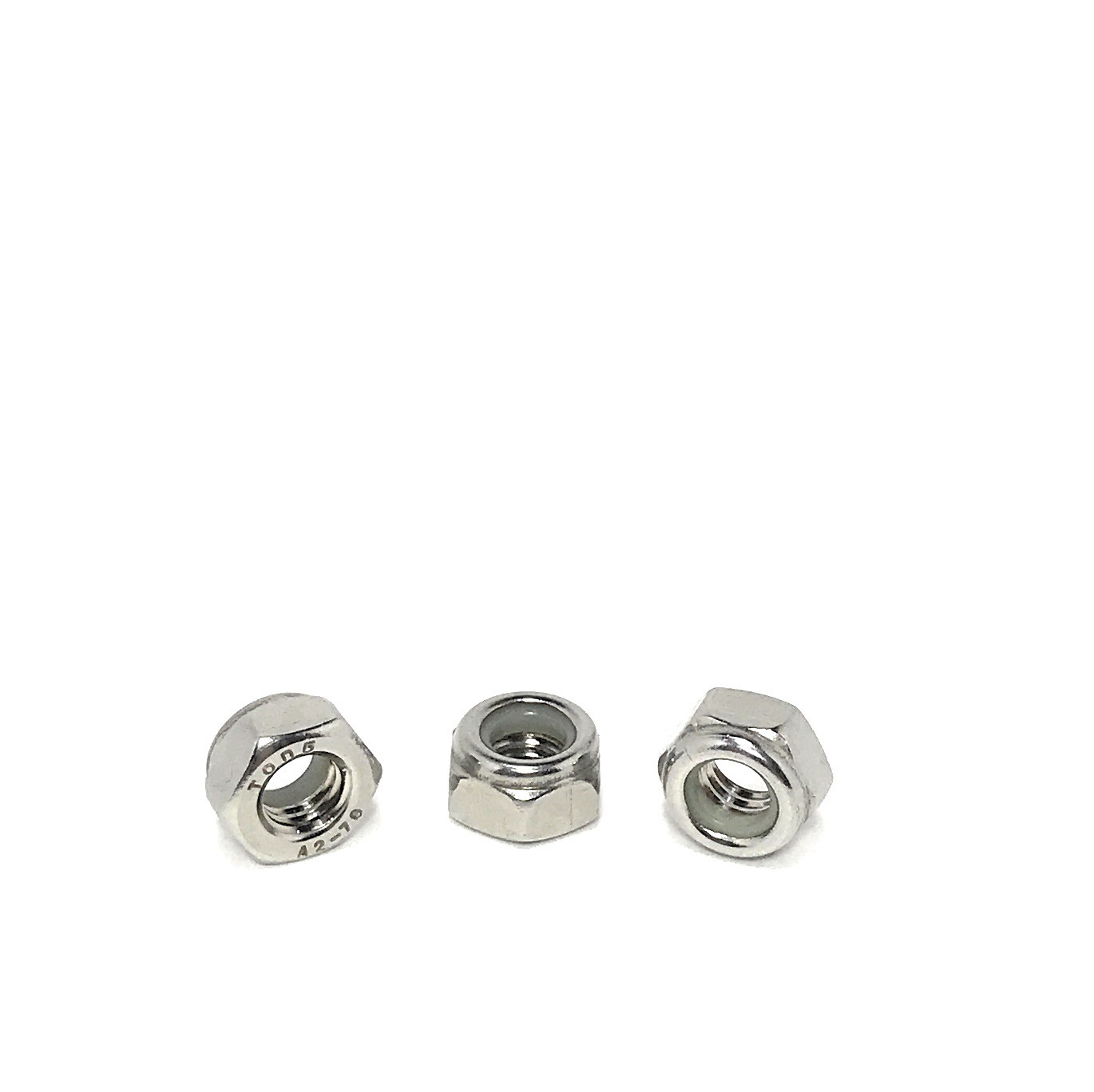 (50) M6 x 1.00 Stainless Steel DIN985 Metric Nylon Insert Lock Nuts 6mm A2 (50)