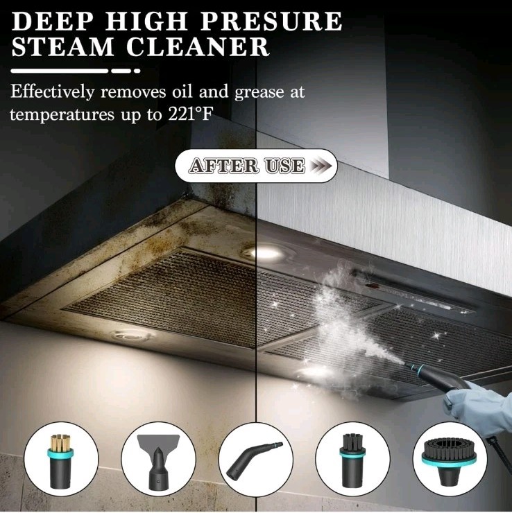 Steam Cleaner,15s Heat-Up 42.27oz Tank,2500w Handheld Steam Cleaner for Home