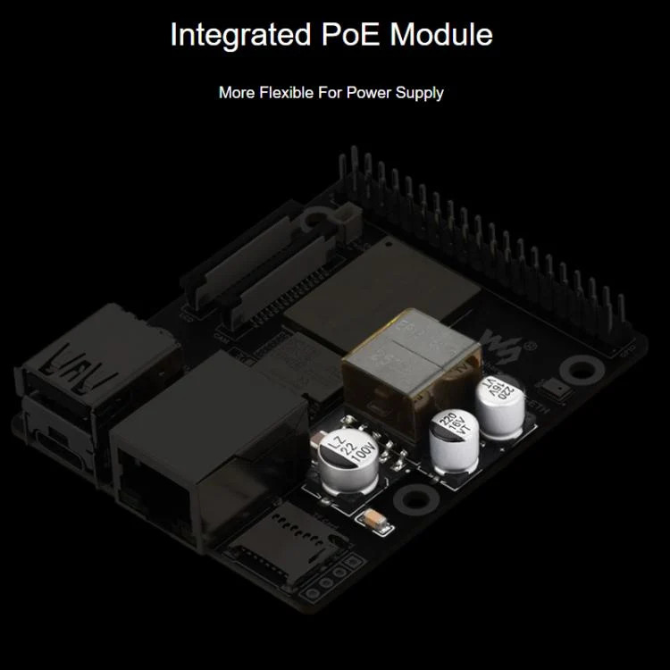WAVESHARE ESP32-P4-WIFI6-POE-ETH Development Board Supports Power Over Ethernet