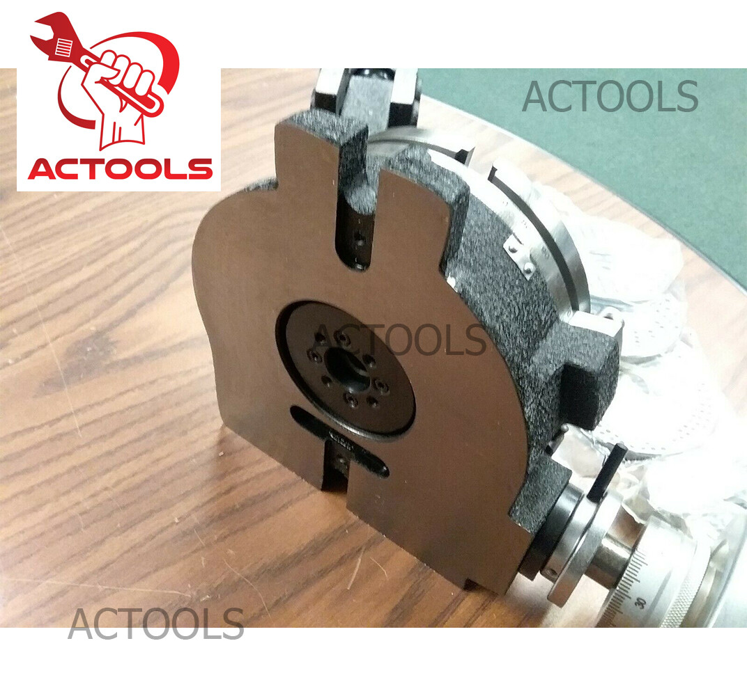 6″ inch Horizontal Vertical 3 slot Rotary table, Dividing plates, tailstock USA