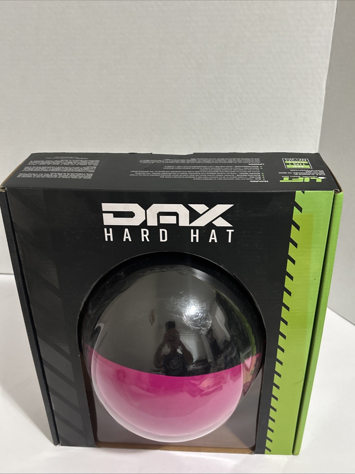 New LIFT Safety HDF50-21PK DAX Fifty 50 Fiber Full Brim Hard Hat – Ratchet Pink