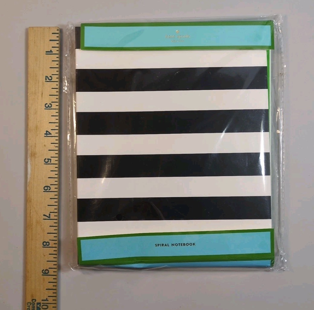 Kate Spade Black And White Spiral Notebook New