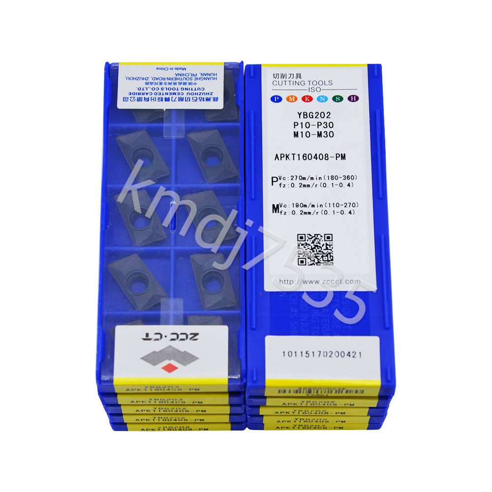 100pcs(10boxes) APKT 160408-PM YBG202 Milling Insert APKT1604 inserts CNC