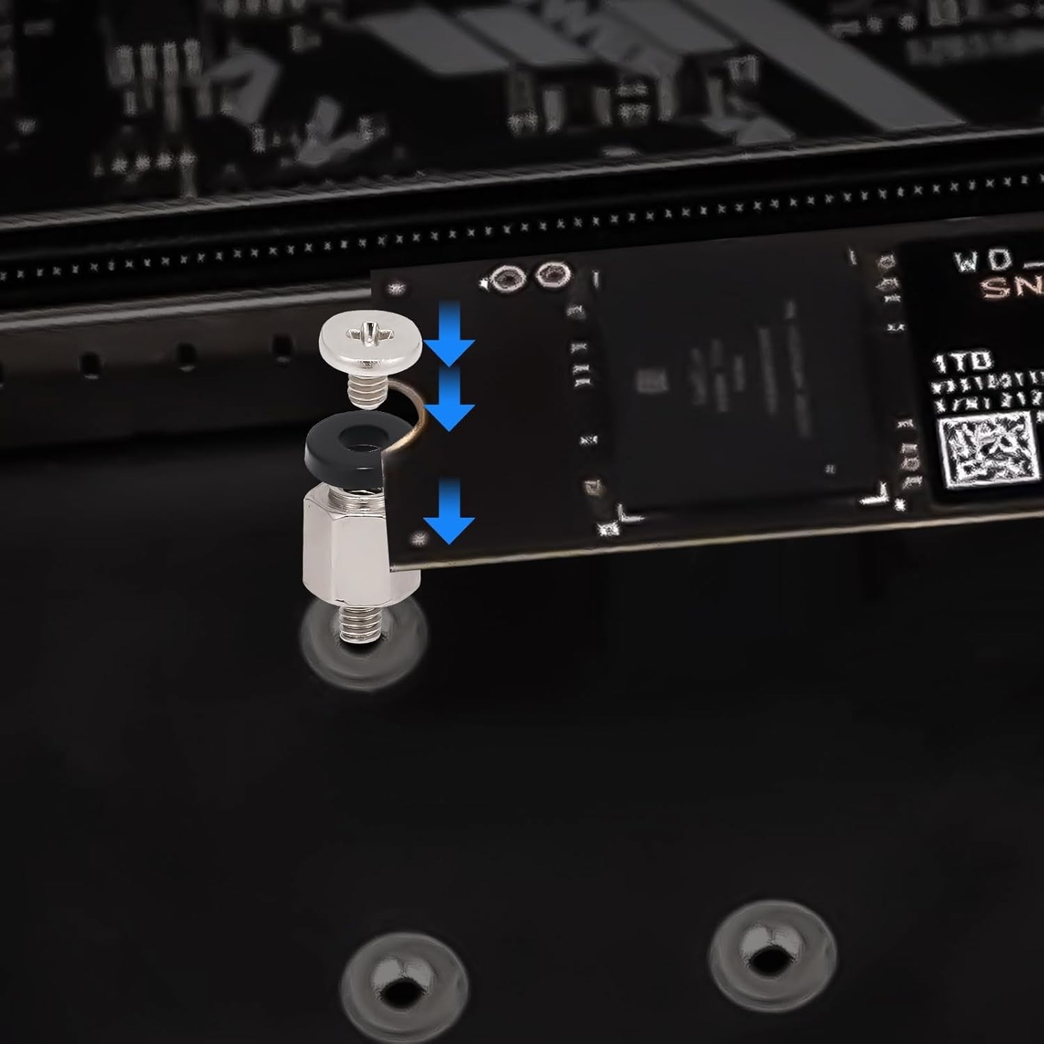 New 46PCS NVME M.2 SSD Mounting Screws M.2 SSD Screw Kit for Asus gigabyte
