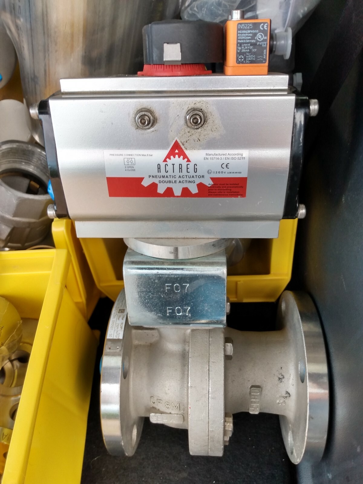 actreg pneumatic actuator double acting valve