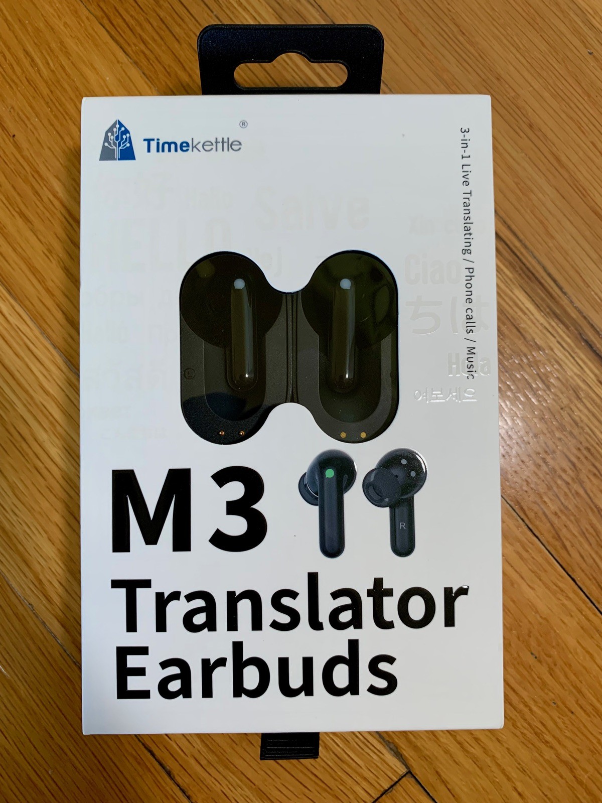 Timekettle M3 3-in-1 AI Translator Earbuds, 43 Languages and 96 Accents, 2-Way