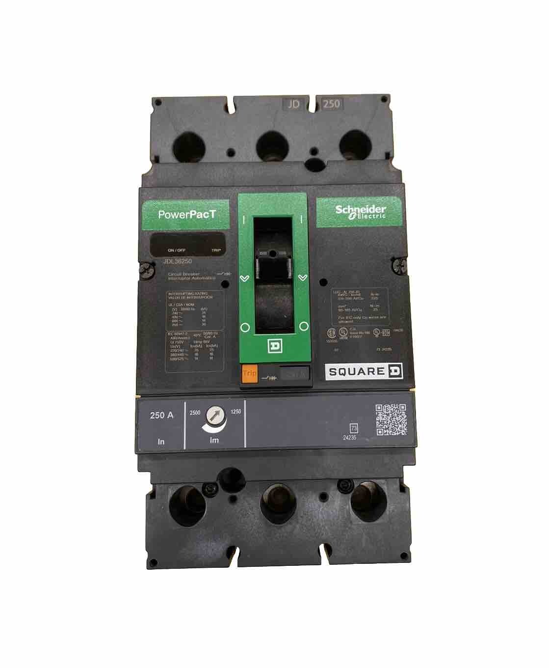 SQUARE D JDL36250 250A 3P 600V CIRCUIT BREAKER BRAND NEW IN BOX
