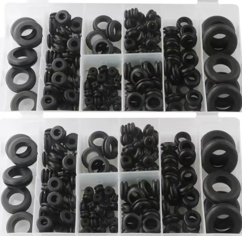 180 Pcs Rubber Grommet Kit Firewall Hole Plugs Wiring O-Ring Assortment Set