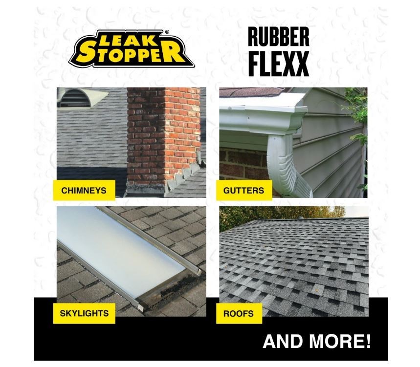 Rubber Flexx Leak Repair & Sealant Spray 18 Oz 100% Flexible Seal Waterproof NEW