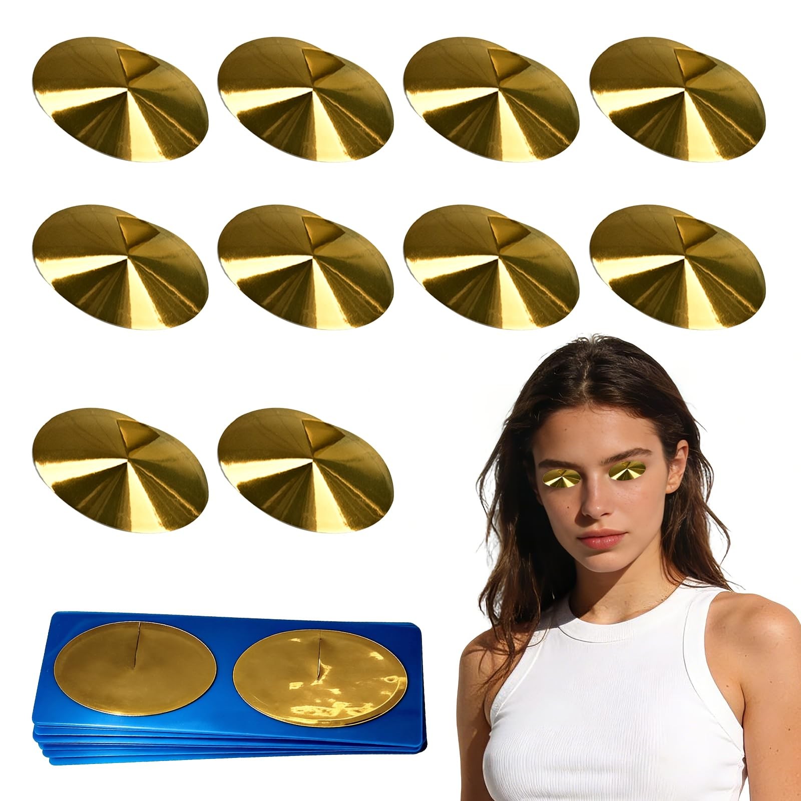 Tanning Eye Protection – Crystal-Clear Disposable Cones for Tanning Beds 50 P…