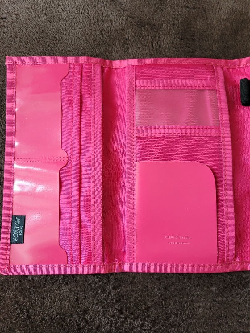 Mint condition!! PORTER Hobonichi Long Wallet Organizer Pink Passport Planner